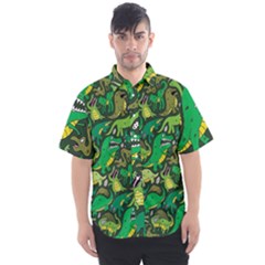 Dino Kawaii Men s Short Sleeve Shirt