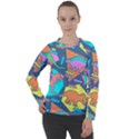 Dinosaur Pattern Women s Long Sleeve Raglan Tee View1
