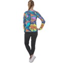 Dinosaur Pattern Women s Long Sleeve Raglan Tee View2