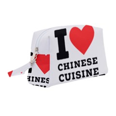 I Love Chinese Cuisine Wristlet Pouch Bag (medium) by ilovewhateva