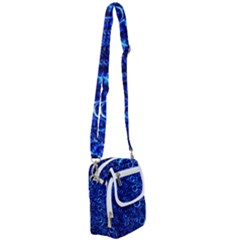 Blue Bubbles Abstract Shoulder Strap Belt Bag