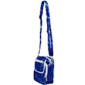 Blue Bubbles Abstract Shoulder Strap Belt Bag View2