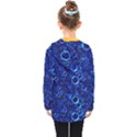 Blue Bubbles Abstract Kids  Double Breasted Button Coat View2