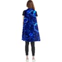 Blue Bubbles Abstract Sleeveless Chiffon Waistcoat Shirt View2