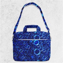 Blue Bubbles Abstract Macbook Pro 13  Shoulder Laptop Bag 