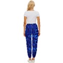 Blue Bubbles Abstract Women s Cropped Drawstring Pants View4
