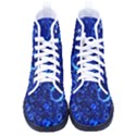 Blue Bubbles Abstract Men s High-Top Canvas Sneakers View1