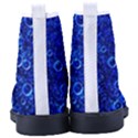 Blue Bubbles Abstract Men s High-Top Canvas Sneakers View4
