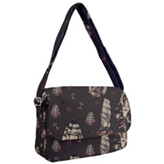 Vintage Tattoos Nautical Courier Bag