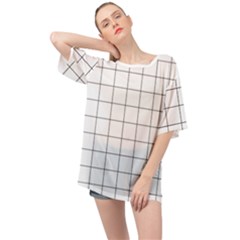 Mesh Oversized Chiffon Top