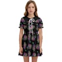 Midnight Noir Garden Chic Pattern Kids  Sweet Collar Dress View1