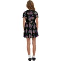 Midnight Noir Garden Chic Pattern Kids  Sweet Collar Dress View4