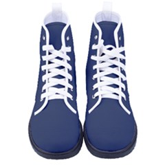 Space Cadet Blue	 - 	high-top Canvas Sneakers