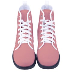 New York Pink	 - 	high-top Canvas Sneakers