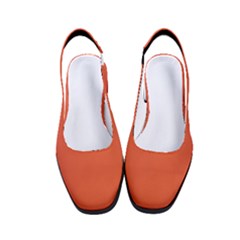 Shocking Orange	 - 	classic Slingback Heels