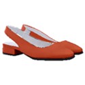 Shocking Orange	 - 	Classic Slingback Heels View3