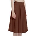 Cinnamon Brown	 - 	A-Line Full Circle Midi Skirt With Pocket View3