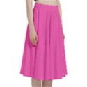Bubble Gum Pink	 - 	A-Line Full Circle Midi Skirt With Pocket View3