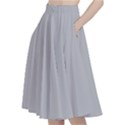 Harbor Mist Grey	 - 	A-Line Full Circle Midi Skirt With Pocket View2