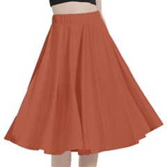 Dark Mango	 - 	a-line Full Circle Midi Skirt With Pocket