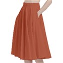 Dark Mango	 - 	A-Line Full Circle Midi Skirt With Pocket View2