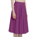 Glistening Grape Purple	 - 	A-Line Full Circle Midi Skirt With Pocket View3
