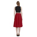 Cranberry Red	 - 	A-Line Full Circle Midi Skirt With Pocket View4