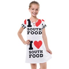 I Love South Food Kids  Cross Web Dress