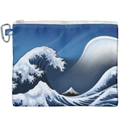 The Great Wave Off Kanagawa Canvas Cosmetic Bag (xxxl) by Grandong