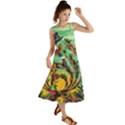 Monkey Tiger Bird Parrot Forest Jungle Style Summer Maxi Dress View1