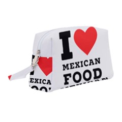 I Love Mexican Food Wristlet Pouch Bag (medium) by ilovewhateva