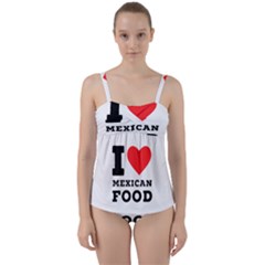 I Love Mexican Food Twist Front Tankini Set by ilovewhateva
