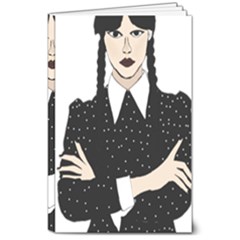 Wednesday Addams 8  X 10  Softcover Notebook by Fundigitalart234