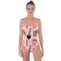 Japanese Street Food Soba Noodle In Bowl Tie Back One Piece Swimsuit View1