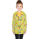 Robot Pattern Lego Kids  Double Breasted Button Coat View1