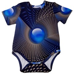 Abstract Background Pattern Baby Short Sleeve Bodysuit