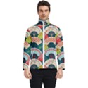 Japanese Fans Bright Pattern Men s Bomber Jacket View1