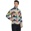 Japanese Fans Bright Pattern Men s Bomber Jacket View2