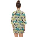 Flora Nature Color Japanese Patterns Half Sleeve Chiffon Kimono View2