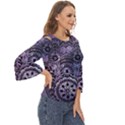 Hamsa Hand Cut Out Wide Sleeve Top View3