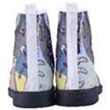Vintage Trippy Aesthetic Psychedelic 70s Aesthetic Men s High-Top Canvas Sneakers View4