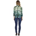 River Forest Wood Nature Women s One-Button 3/4 Sleeve Short Jacket View4
