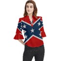 Rebel flag  Loose Horn Sleeve Chiffon Blouse View1