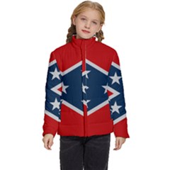 Rebel Flag  Kids  Puffer Bubble Jacket Coat