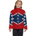 Rebel flag  Kids  Puffer Bubble Jacket Coat View1