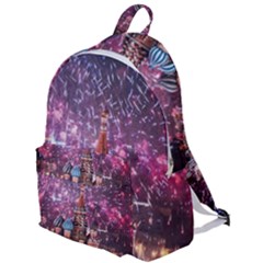 Moscow Kremlin Saint Basils Cathedral Architecture  Building Cityscape Night Fireworks The Plain Backpack by Cowasu
