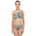 Vintage World Map Spliced Up Two Piece Swimsuit View1
