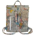 Vintage World Map Flap Top Backpack View3