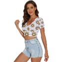 Seamless Repeating Tiling Tileable V-Neck Crop Top View2