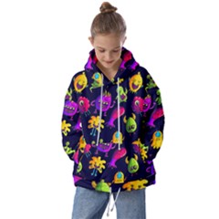Space Patterns Kids  Oversized Hoodie by Amaryn4rt